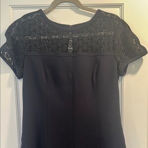 Elegant Black Dress with Lace Detail